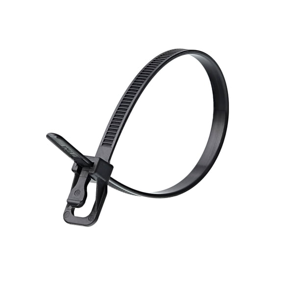 12 Inch 50 Lbs UV Stabilized Releasable/Reusable Cable Tie - 20 Pack