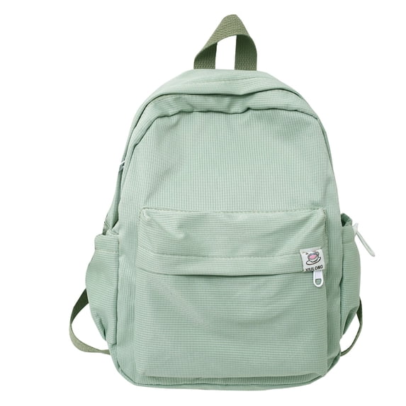 12 Inch Aesthetic Backpack, Waterproof Nylon Daypack with Dual Zipper Closure and Front Pocket, Lightweight Carry On Backpack for Travel, Work and Everyday Use 1pc