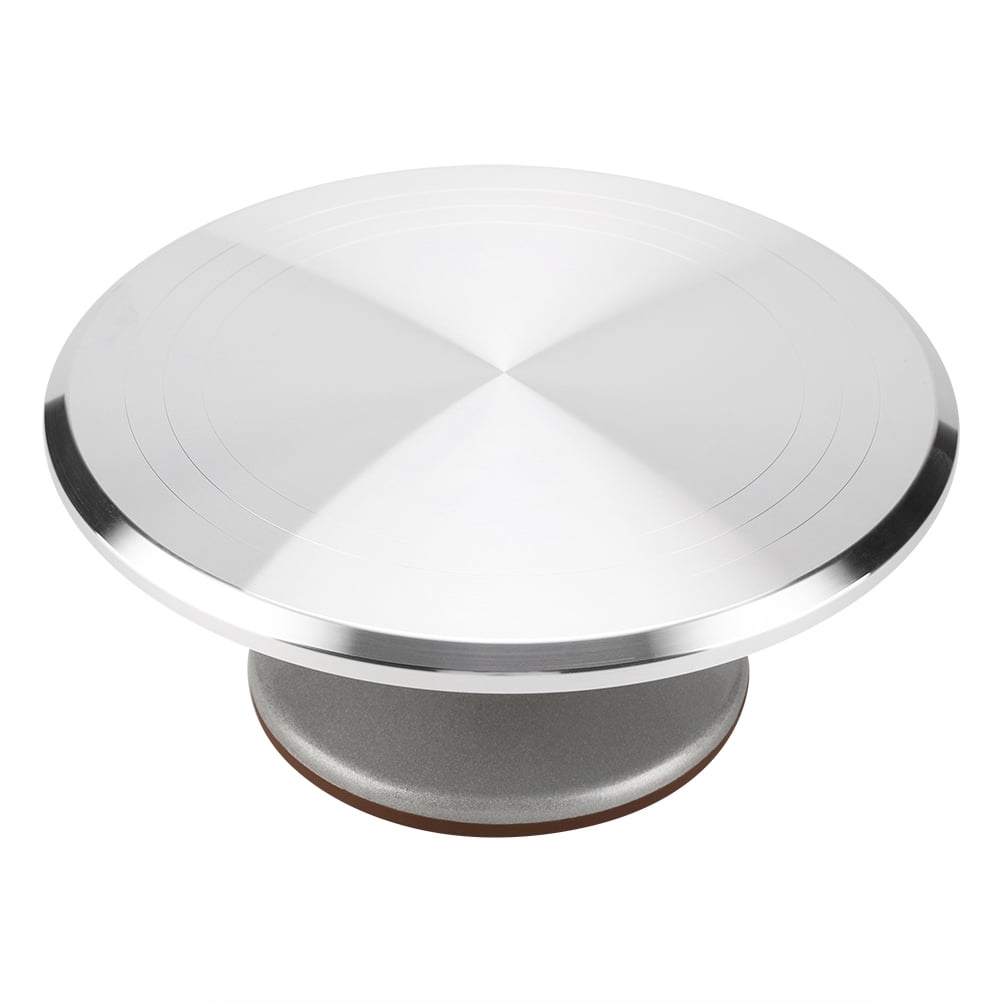 12-Inch Aluminum Cake Turntable - Rotating Decorating Stand for Pastry Baking and Decoration