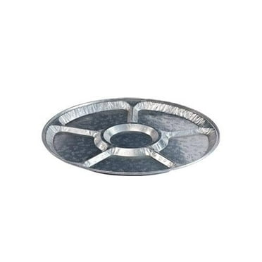 12 Inch Aluminum Lazy Susan Tray – Large Disposable Serving Platter for Catering, Parties, Events, Buffets, Weddings, Banquets, Food Display, Lightweight and Durable (1)