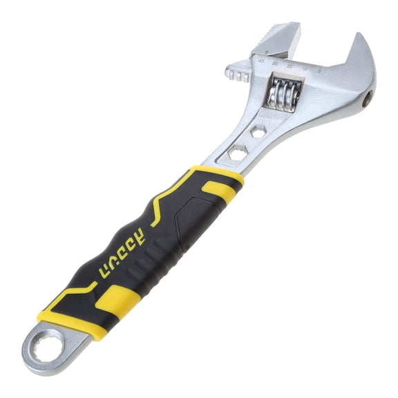 12 Inch Anti-slide Monkey Wrench Adjustable Spanner Adjust Wrenches with Scale High Carbon Steel Hand Tools