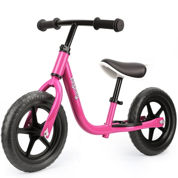 12-Inch Balance Bike No Pedal Lightweight Bike for Boys Girls 1.5 to 4 Years Old, Toddler Bike with Adjustable Seat, Carry Handle