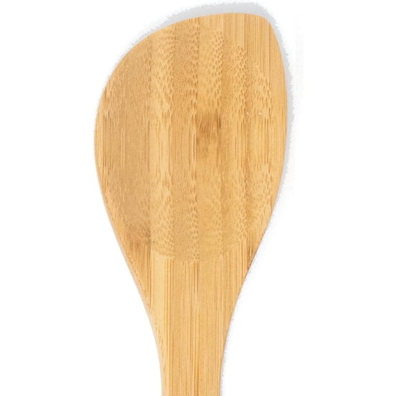 12-Inch Bamboo Pointed Cooking Spoon Natural Wooden Kitchen Utensil Eco-Friendly Heat Resistant Stirring Spoon