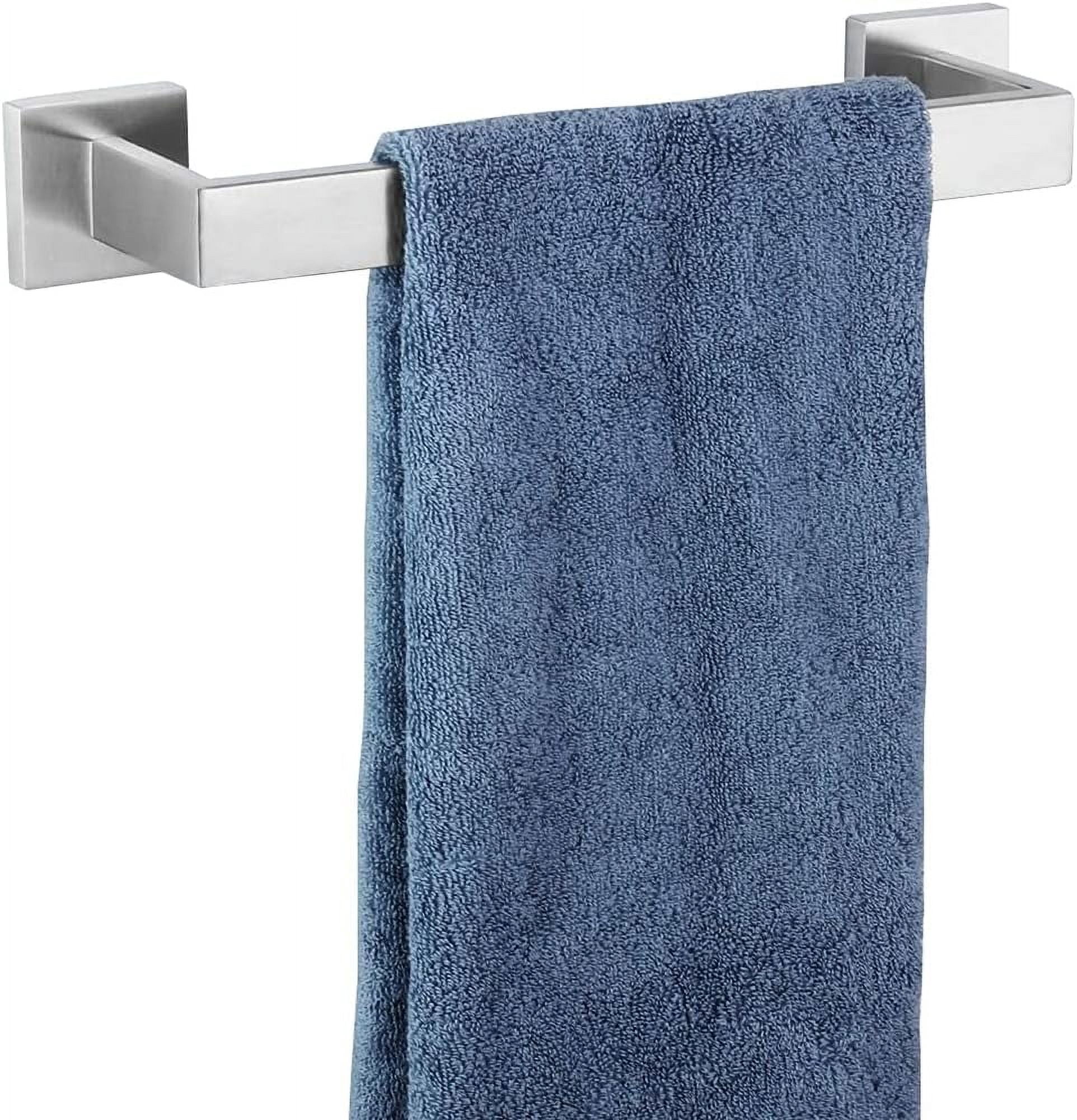 32 Inch Towel Bar For Bathrooms 12/16/24/28/32/36 Inch Stainless Steel 304 Matte Black Towel Holder Modern Square Towel Rod Rustproof Wall Mount