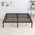 thumbnail image 1 of 12 Inch Bed Frame Queen Size No Box Spring Needed, Heavy Duty Queen Platform Metal Bed Frame Support Up to 3000 lbs, Easy Assembly, Noise Free, Black, 1 of 17