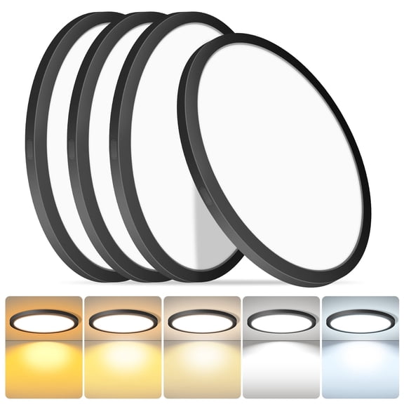 MW Lighting 12 Inch LED Ceiling Light, 25W 120V 5CCT 2700/3000/3500/4000/5000K,thin Ceiling Lamp Surface Mount for Bedroom, Hallway,Triac Dimmable