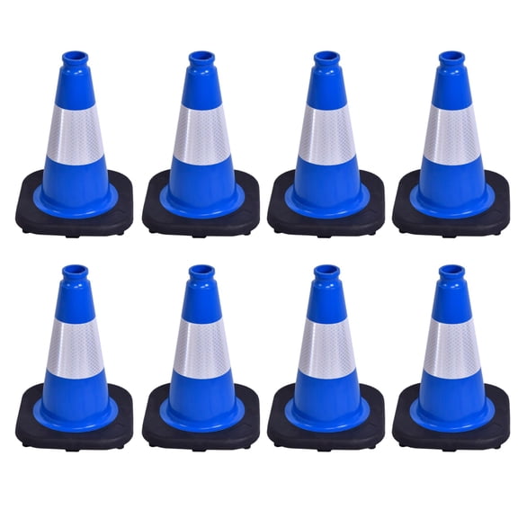 12 Inch Blue 8 Pack Sports Cones