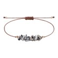 thumbnail image 1 of 12 Inch Bracelet Irregular Natural Stone Handmade Braided Bracelet - Adjustable Irregular Drawstring Thread Bracelet Lanyard - For Unisex Daily Wear & Gift, 1 of 3