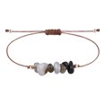 thumbnail image 1 of 12 Inch Bracelet Irregular Natural Stone Handmade Braided Bracelet - Adjustable Irregular Drawstring Thread Bracelet Lanyard - For Unisex Daily Wear & Gift, 1 of 3