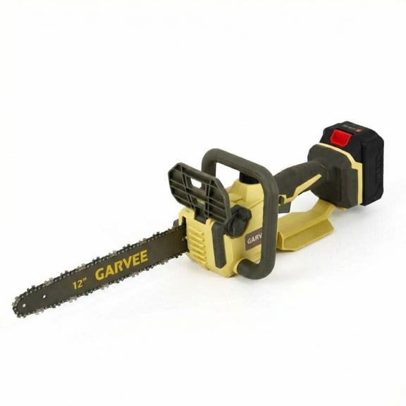 12 Inch Brushless Cordless Chainsaw , with Tool-Free Chain Tensioning, Lightweight Low Kick-Back Bar & Chain, Electric Rechargeable Saw