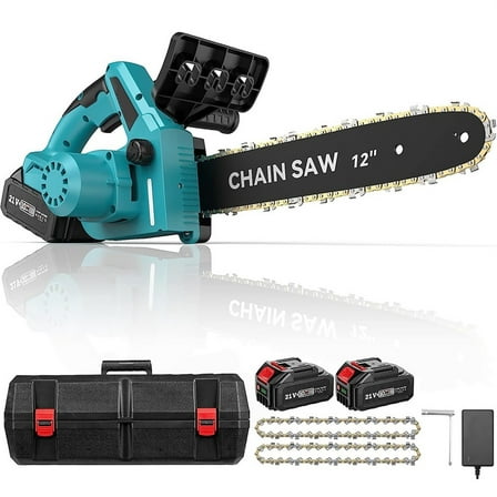 12 Inch Brushless Electric Chainsaw Cordless Chain Saw With Battery Wood Cutting Garden Pruning Saw Tools ,Efficient Cutting