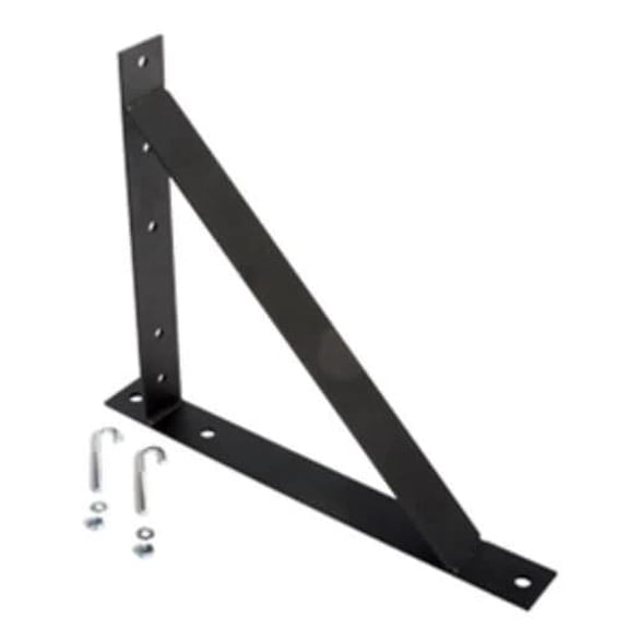12-Inch Cable Runway Ladder Rack Wall Support Bracket Black