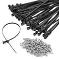 thumbnail image 1 of 12 Inch Cable Ties (100 Pack) Zip Ties with Screw Mounting Hole 120 Lb Strength + 100 Screws for Wire Management, 1 of 6