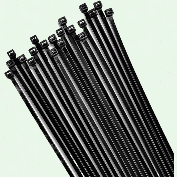 12 Inch Cable Zip Ties (100 Pack) - Heavy Duty, 120lb Tensile Strength, Premium Plastic Wire Ties