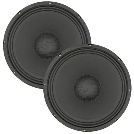 12 Inch Car Audio Speaker Pair 200W 4 Ohm Loud Clear Sound Replacement Component Driver