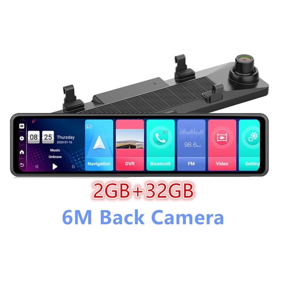 12 Inch Car Mirror 8.1 Dvr Dash Camera 1080P Dual Camera GPS Navigation ADAS Remote Car Video Surveillance ,Clear Images