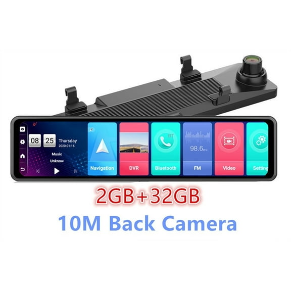 12 Inch Car Mirror 8.1 Dvr Dash Camera 1080P Dual Camera GPS Navigation ADAS Remote Car Video Surveillance ,Clear Images