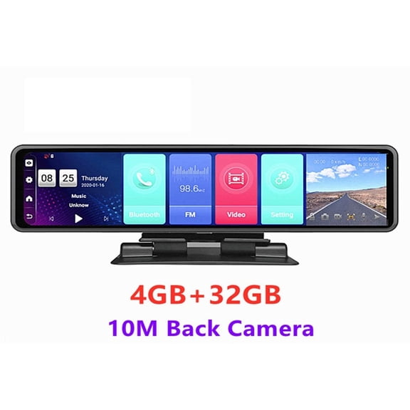12 Inch Car Mirror 8.1 Dvr Dash Camera 1080P Dual Camera GPS Navigation ADAS Remote Car Video Surveillance ,Effortless Control
