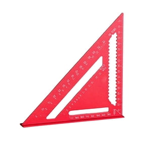 12 Inch Carpenter Square Aluminum Measuring Tool for Woodworking and Carpentry Use Ideal for Angle Drawing and Layout