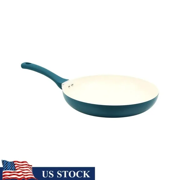 12 Inch Ceramic Nonstick Frypan Aluminum Fast Heating Kitchen Cookware