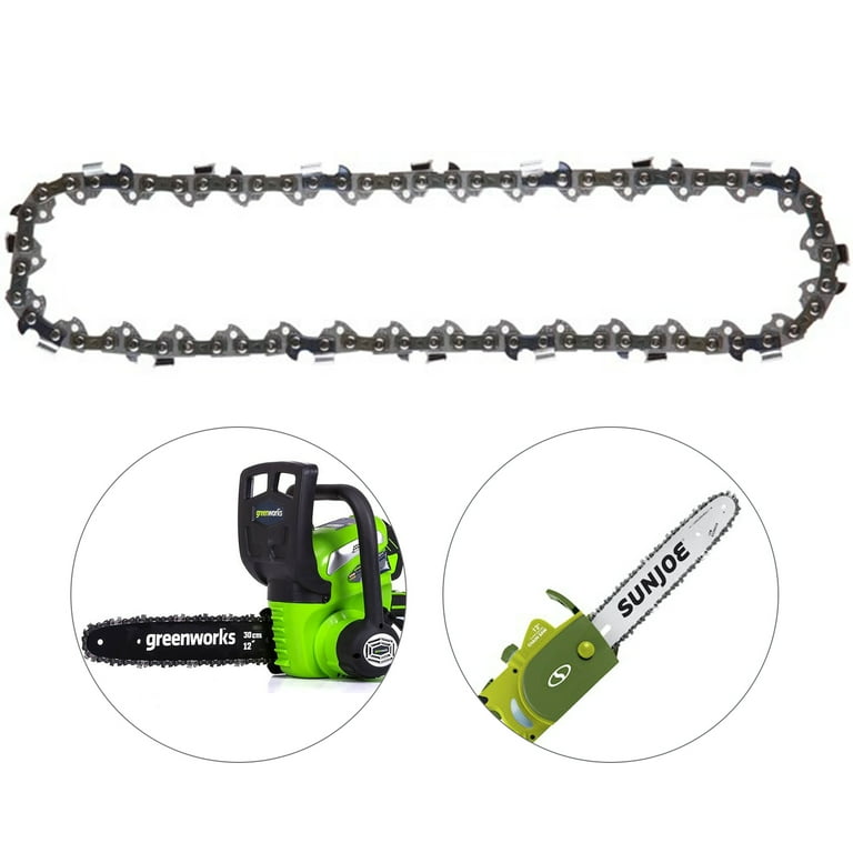 12 Inch Chainsaw Chain for Greenworks 40V 20262 20292 Chainsaw Sun Joe SWJ698E 9A Chain Saw 3 8