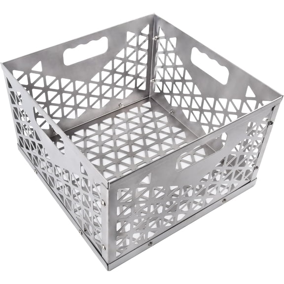12 Inch Charcoal Firebox Basket for Oklahoma Joe Offset Smoker, Grill Accessories Long and Efficient Smoking, 12" x 7.5 "Fire Joes Highland (Stainless Steel)