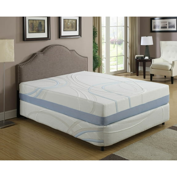 12-Inch Charcoal and Gel Infused Memory Foam Mattress with CertiPUR-US Certified Foam, Queen. Available in Various Sizes
