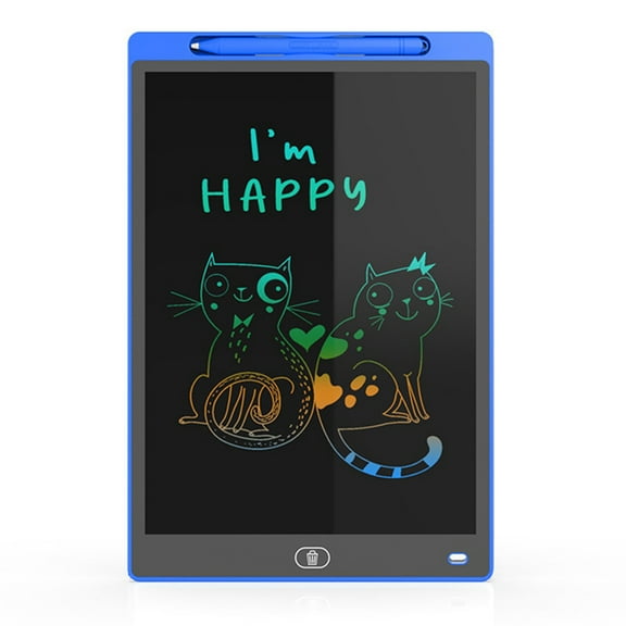 12 Inch Children'S Drawing Board LCD Handwriting Board LCD Electronic Blackboard Hand-Painted Writing Board (Color) C