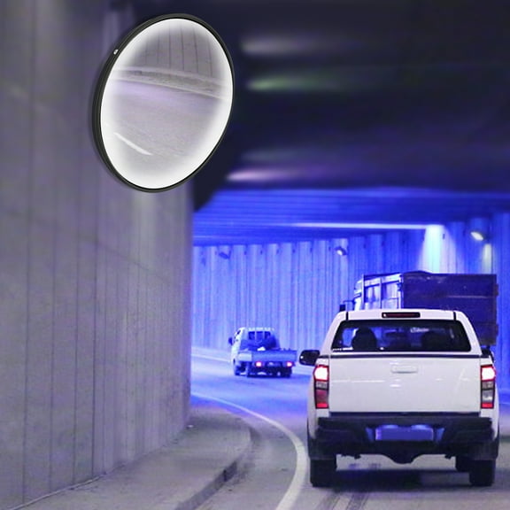 12-Inch Convex Corner Mirror, Wide Viewing Angle, Durable, Easy to Install and Clean, Ideal for Garages, Shops, and Parking Lots