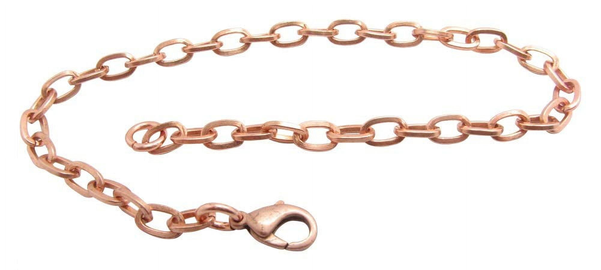 12 Inch Copper Anklets and ankle support, 3/16 of an inch wide, CA701G - Made in the USA.