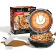 thumbnail image 1 of 12 Inch CrustyBake Electric Pizza Oven – 800°F Indoor Countertop Cooker, Dual Heat Control, 5-Min Pizzeria Pizza, Tools & Recipe Book Included, Ceramic Stone for Crispy Crust, 1 of 8