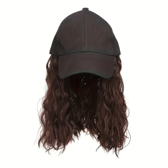 12-Inch Curly Wavy Wig | Natural breathable synthetic fiber bonnet wig, suitable for daily wear