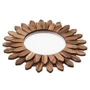 12-Inch Decorative Wall Mirror, Vintage Elegant Bohemian Retro Design, Round Accent Mirror for Bedroom Living Room Entryway Home Wall Decor
