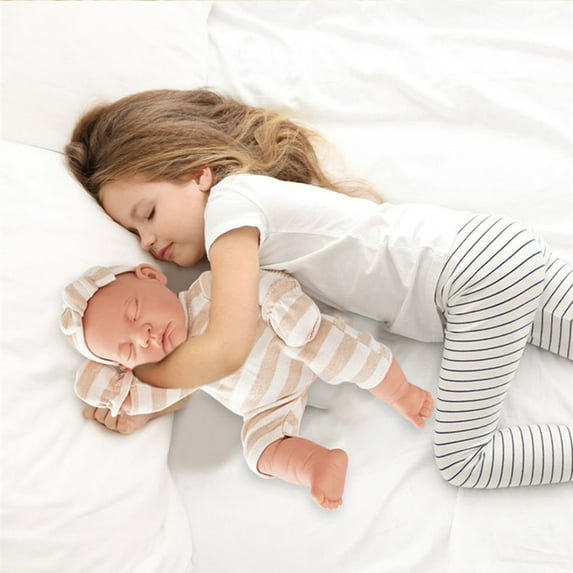 12 Inch Silicone Doll Toy, Soft Detachable Arms And Legs Doll, Interactive Companion Toy For Kids, Washable Huggable Doll, Birthday Christmas Gift For Toddlers, Realistic Baby Doll For Role Play