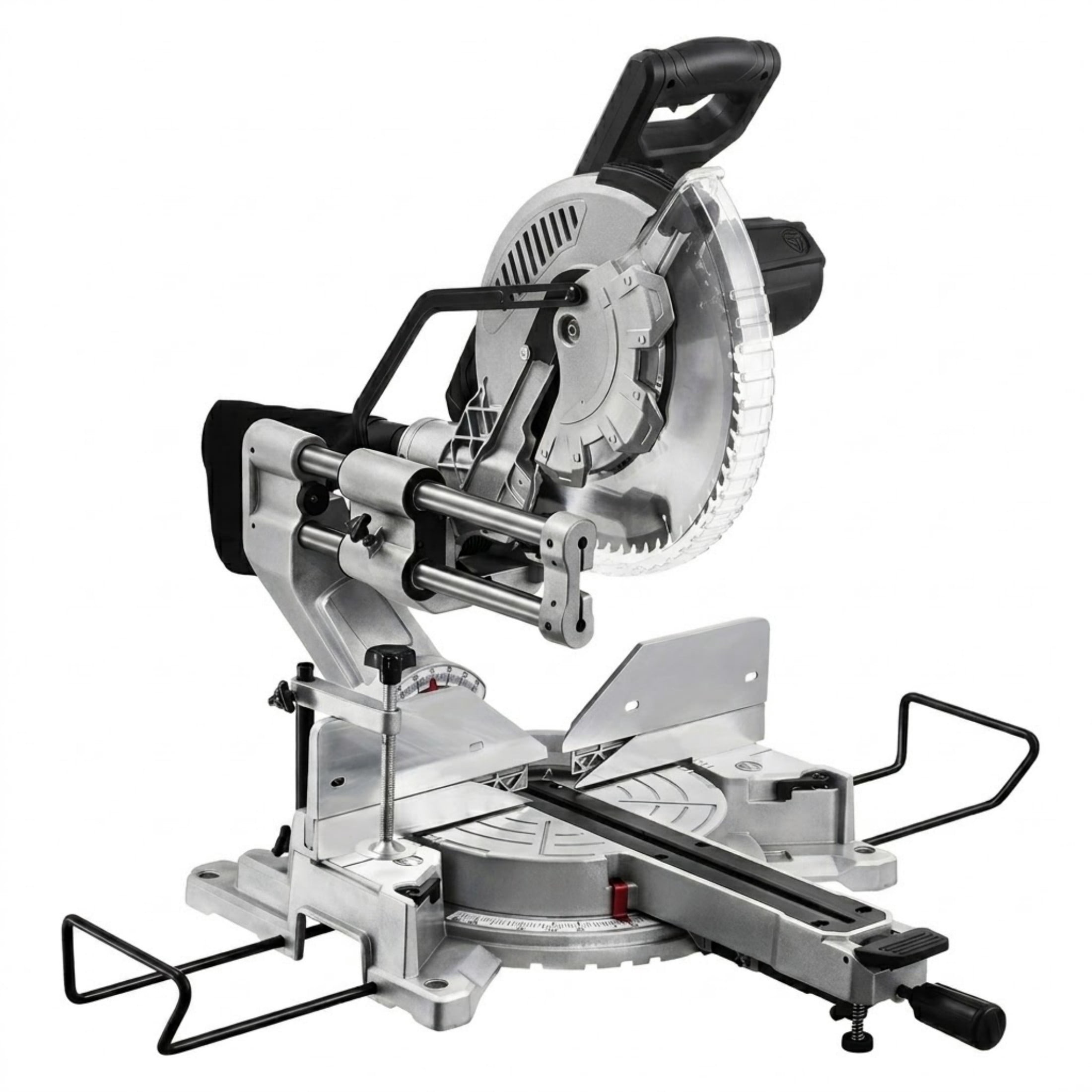 12-Inch Double Bevel Sliding Compound Miter Saw, 15 Amp Corded Miter Saw with LED Precision Alignment & 60T Blade for Wood and Laminates