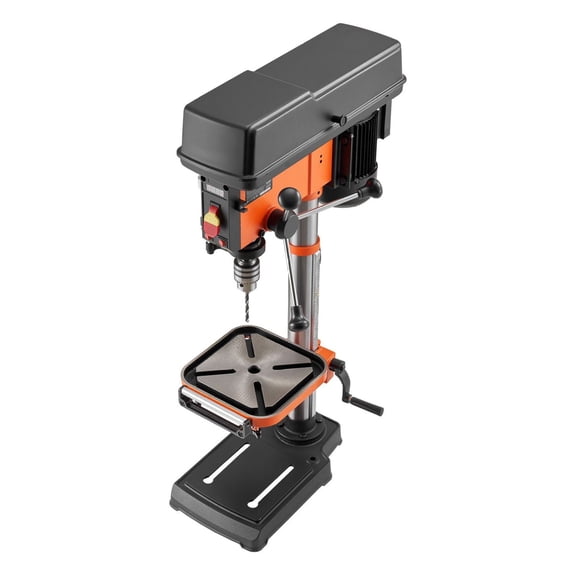 12-Inch Drill Press Benchtop - 6.2 Amp, 1 HP Variable Speed Drill - Tilting Worktable with Laser & LED - Wood & Metal Drilling