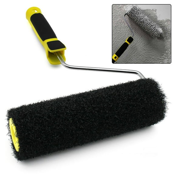12-Inch Drywall Compound Roller with 1/2-Inch Thick Mesh Polypropylene Pile, Soft-Grip Handle for Efficient Texture Application on Walls & Ceilings