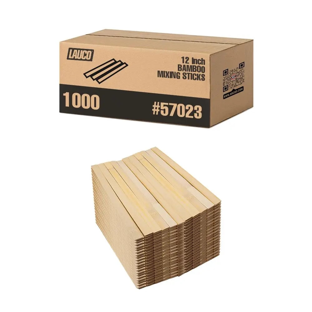 12" Inch Eco-friendly Grade Bamboo Paint Sticks - (Pack -1000 Sticks) Stirrers / Paddle to Mix Epoxy Resin or Paint (57023)