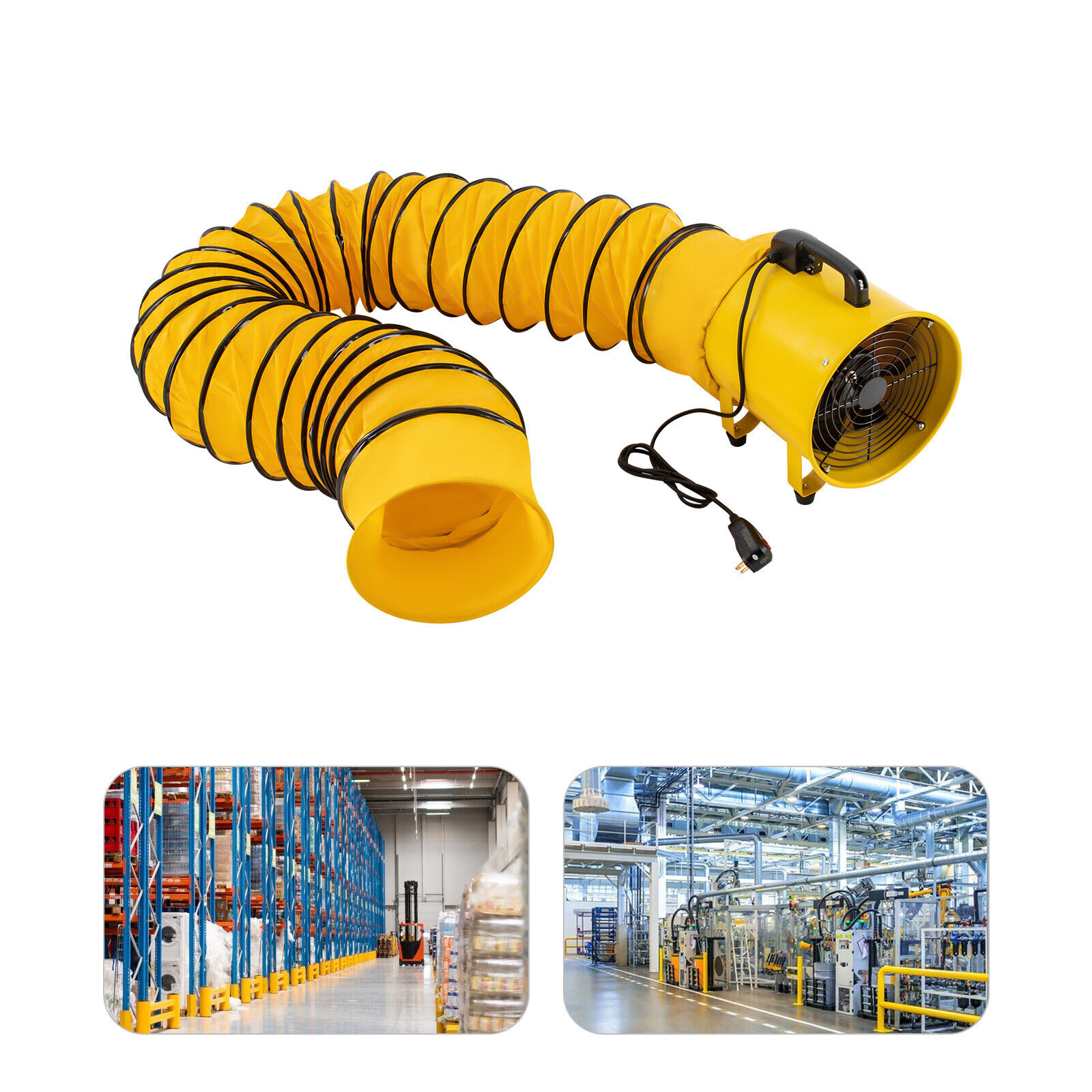 12 Inch Exhaust Explosion Proof Ventilation Fan Paint Booth Utility