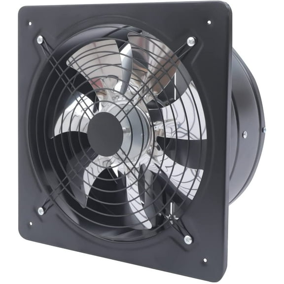 12 Inch Exhaust Fan, 125W 2800Rpm Explosion Proof Fan Axial Air Blower Fan Low Noise Ventilation Extractor Exhaust Fan Ventilating Fan for Kitchen, Bathroom, Smoking Room, Workshops
