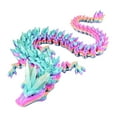 thumbnail image 1 of 12 Inch Flexible 3D Printed Dragon With Articulated Joints And Realistic Eyes Anxiety And Adhd Relief Sensory Toy Unique Home Decor For S And Families, 1 of 6