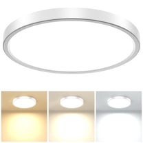 Screen Led Hall HKMGT 12 Inch LED Flush Mount Ceiling Light, 5CCT Dimmable 24W White ...
