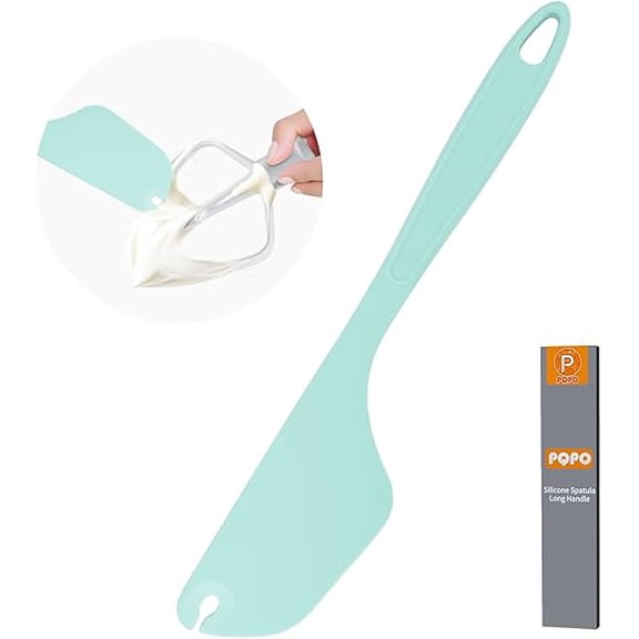 12-Inch Food Grade Silicone Spatula, High Temperature Resistant 600°F Dishwasher Safe BPA Free, Ergonomic Grip for Baking, Mixing and Cooking(Mint Green)