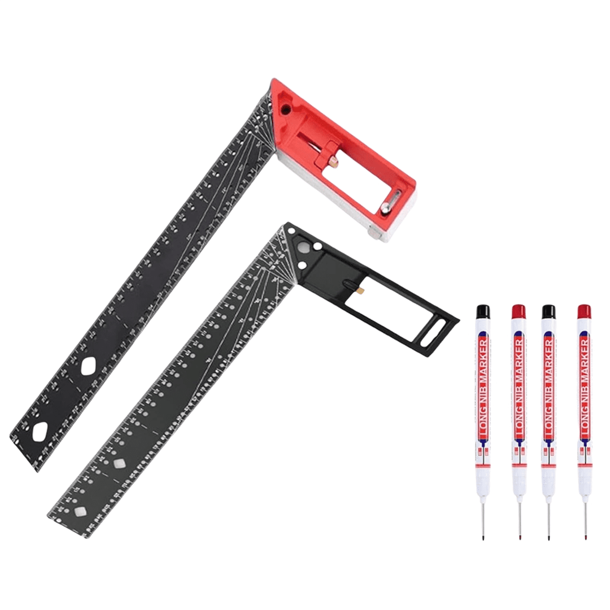 Square With Ruler 12 Inch Framing Square Carpenter Square, Woodworking Square Ruler, T ...