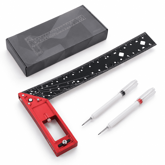 Carpentry Tools Ruler 12 Inch Framing Square Carpenter Tri Tool Try For Woodworking T Ruler L ...