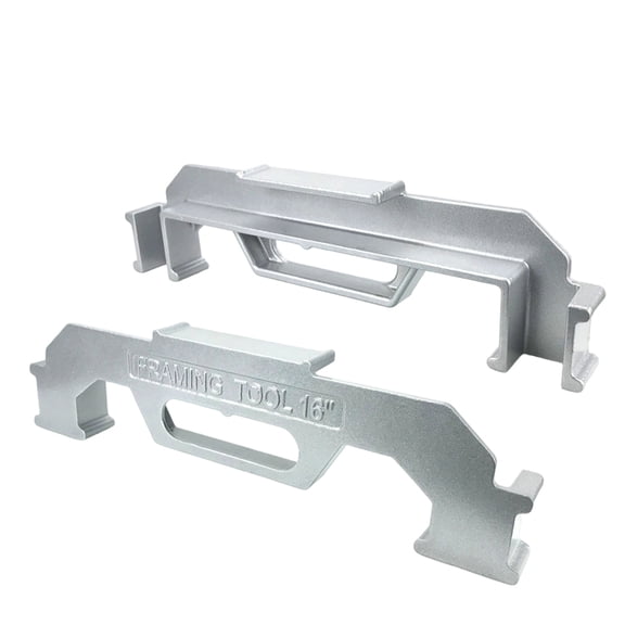 12 Inch Framing Tools Framing Stud Layout Tool Cast Aluminum Stud Measurement Spacing Precision Jig Tool for Walls Roofs Floors or Ladders