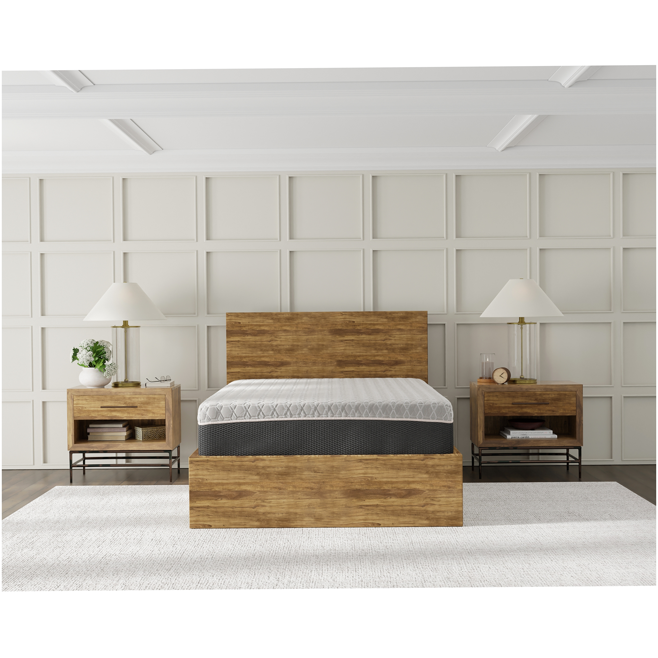 12 Inch Full Hybrid Mattress, Copper Gel Memory Foam & Pocketed Coils, Firm Support, Cooling Bed Mattress, Edge Support, Motion Isolation, CertiPUR-US Certified