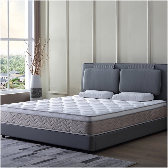12 Inch Full Hybrid Mattress in a Box, Medium Firm Gel Memory Foam & Pocket Coils for Motion Isolation & Cool Sleep