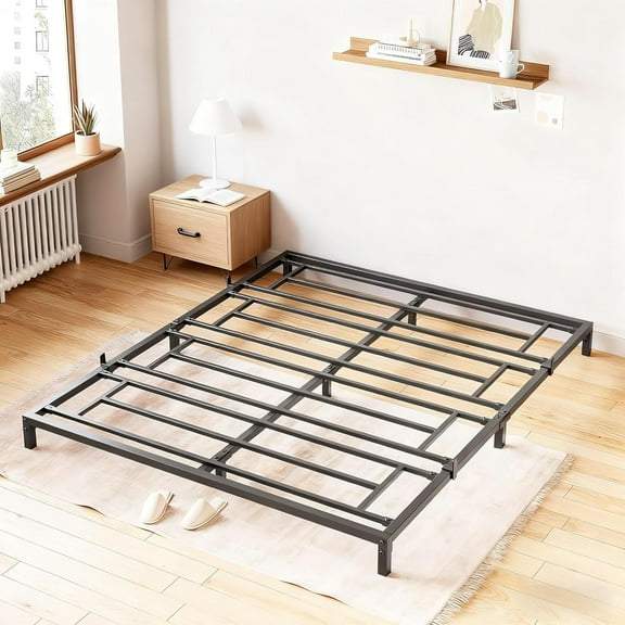 12 Inch Full Metal Platform Bed Frame with Storage, Heavy Duty & Noise-Free, No Box Spring Needed, Easy Assembly