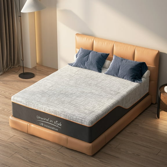 12 Inch Full Size Bamboo Charcoal & Green Tea Memory Foam Mattress, Medium Firm Cooling Gel Mattress for Pressure Relief, CertiPUR-US Certified & Fiberglass Free,Washable Cover, Mattress in A Box